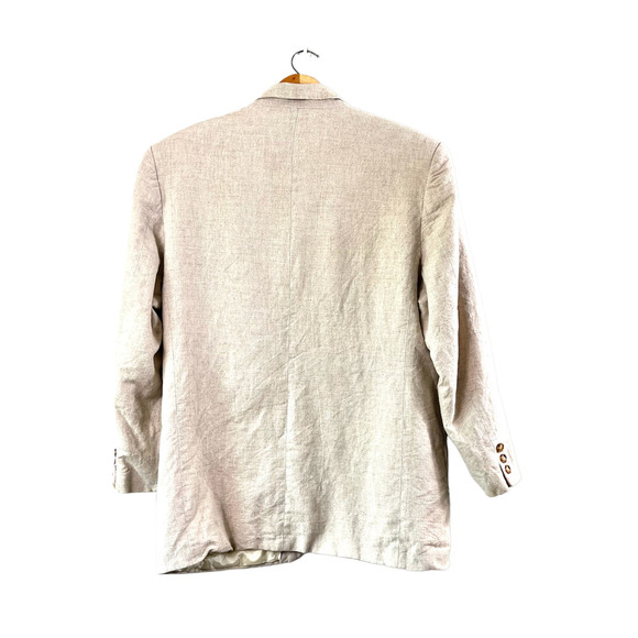 Men’s Tan Linen Eddie Bauer Suit Blazer 42 - Picture 2 of 8